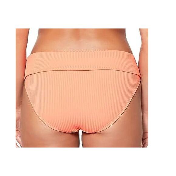 Bleu Rod Beattie Walk The Line Fold-over Hipster Swim Bikini Bottom Coral 10 NWT - Picture 2 of 4